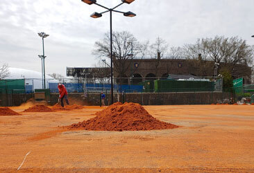 tennis court resurfacing