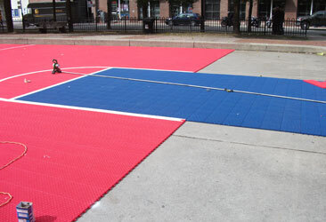 basketball court construction