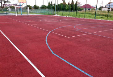 basketball court installation