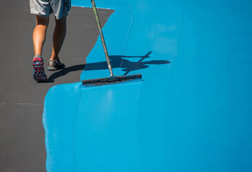 tennis court resurfacing